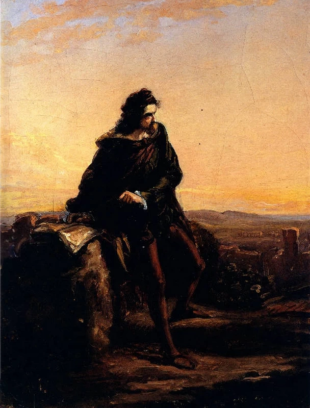 Cola di Rienzi che dalle alture di Roma ne contempla le rovine - Musei Civici di Pavia